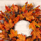 Berries, Maple Leaf Garland Wreath