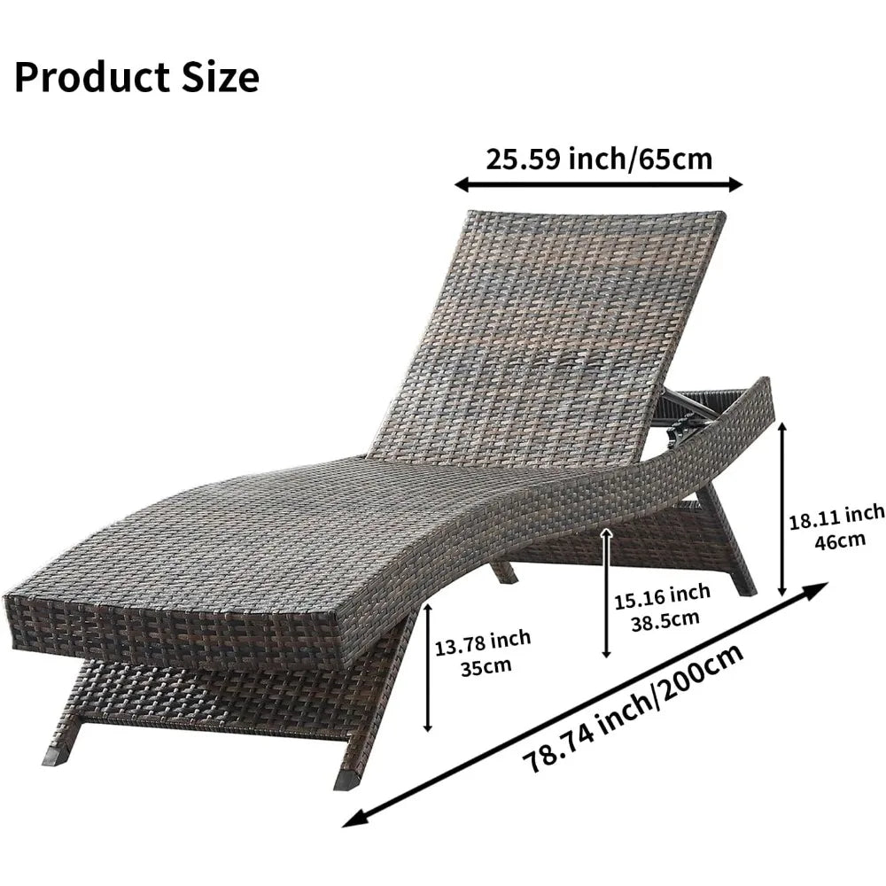 Wicker Chaise Lounge Chairs