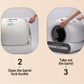 Automatic Cat Litter Box with Smart App Control and Litter Mat
