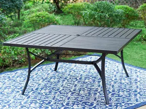 Square Metal Dining Set