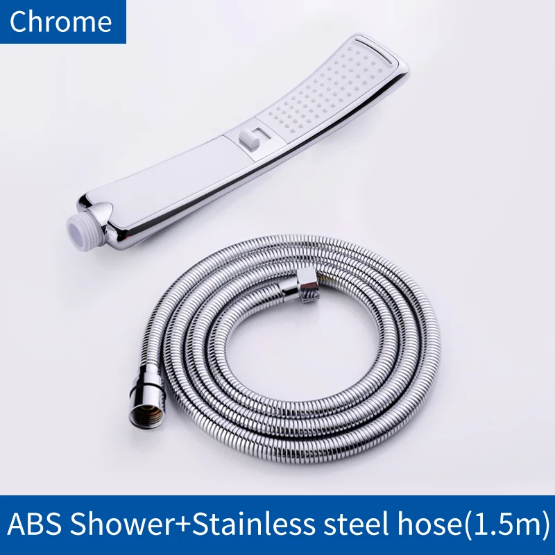 Modern Sleek High-Pressure Shower Head Set