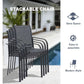 Round Aluminum Patio Dining Set
