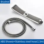 Modern Sleek High-Pressure Shower Head Set