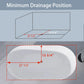 Modern 55" Oval Acrylic Bathtub