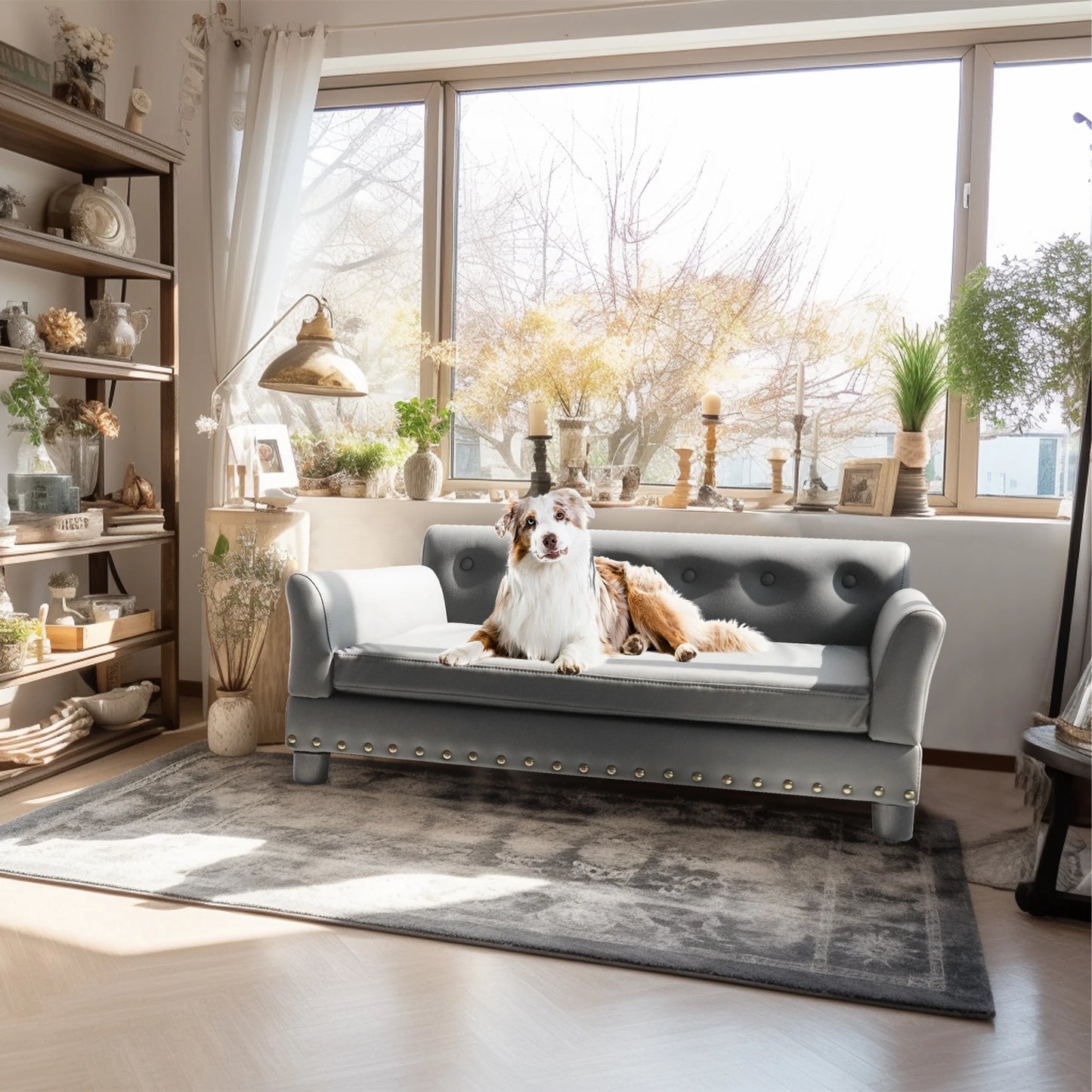 Luxurious Pet Snuggle Lounge Chair with Removable Cushion