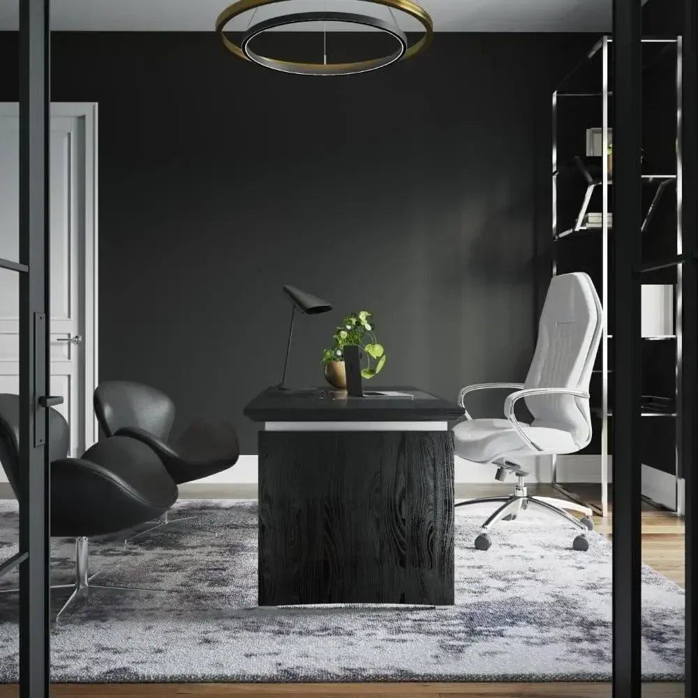 Modern Sterling Leather Executive Chair