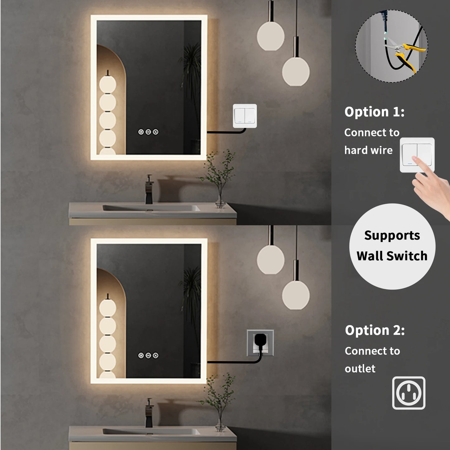 Classic and Luxury Smart Technology LED Vanity Mirror