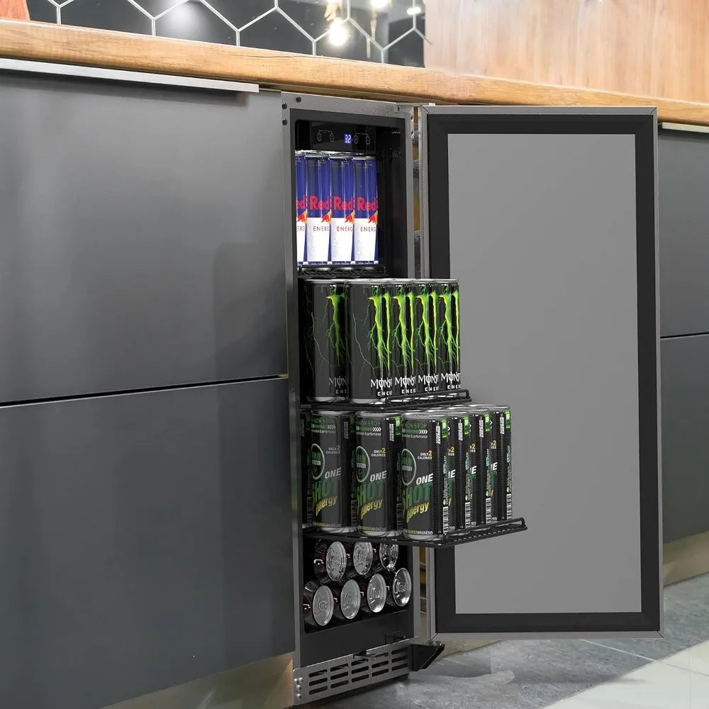 Undercounter Stainless Steel Beverage Fridge