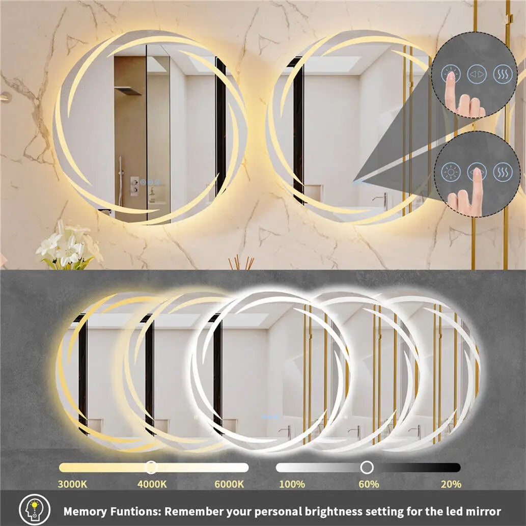 Whirlwind LED Smart Technology Function Vanity Mirror