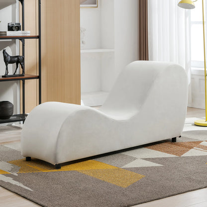 Sleek Curved Chaise Lounge