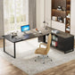 L-Shaped Industrial Executive Desk