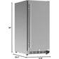 Undercounter Stainless Steel Beverage Fridge