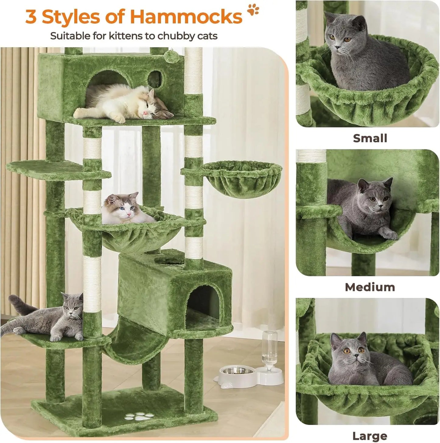 76" Cat Tree Tower