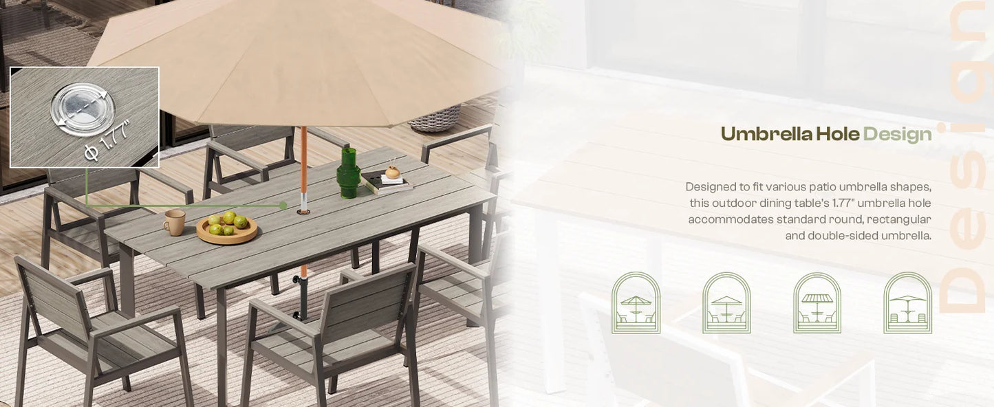 Aluminum Patio Dining Set