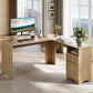 Modern L-Shaped Engineered Desk