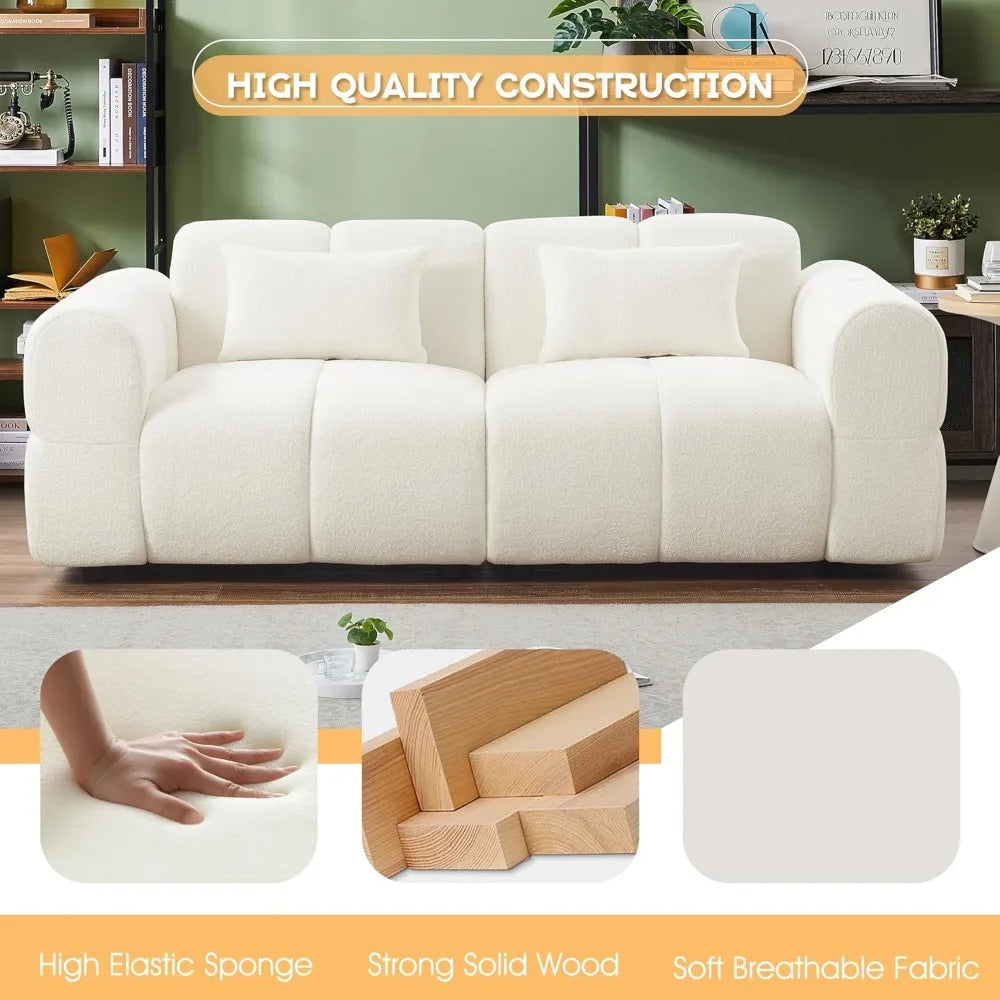 Modern Boucle Couch