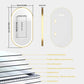 Elegant Oval Gold Frame LED Vanity Mirror