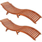 Acacia Wood Chaise Lounge