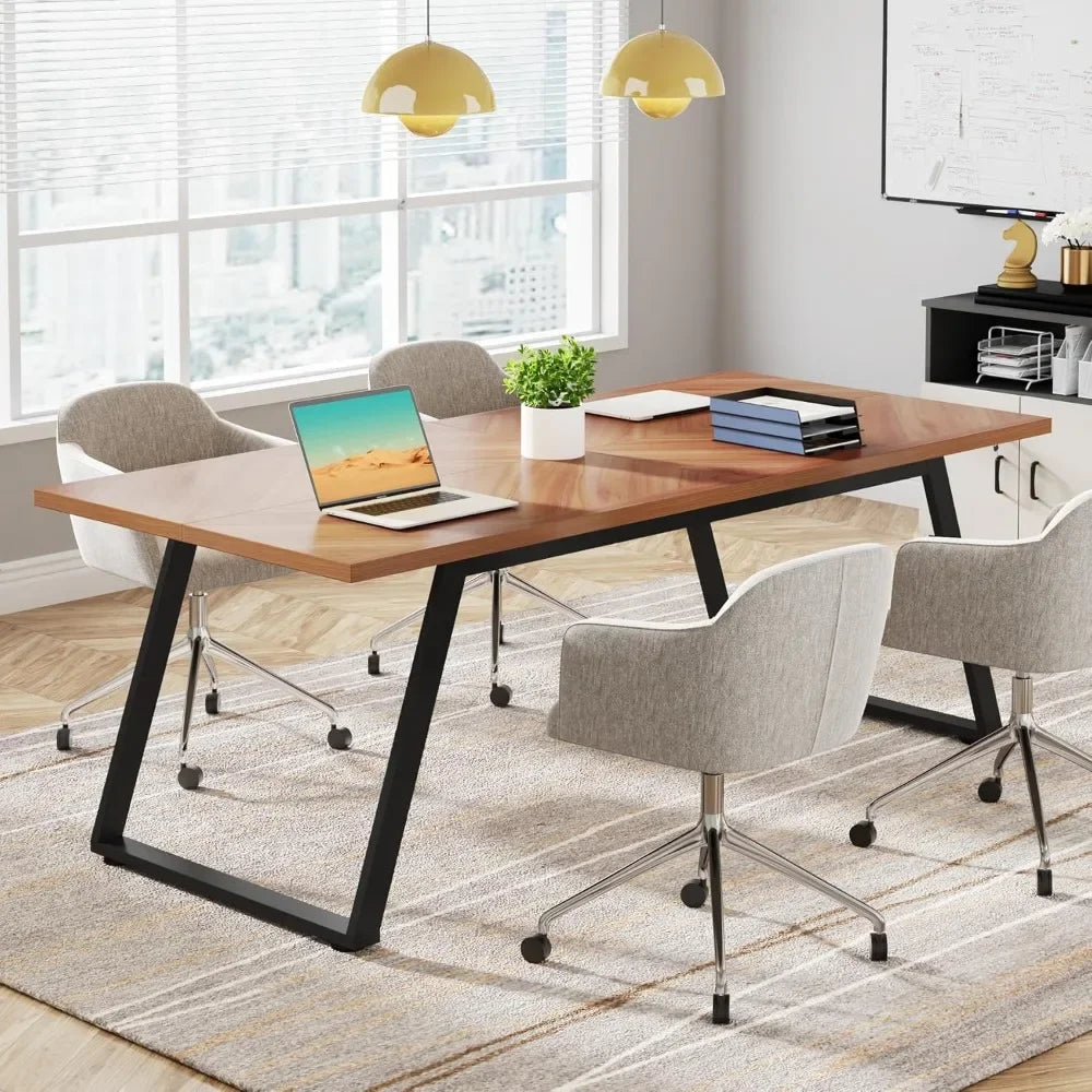 Modern Simple Thickened Frame Executive Desk