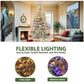 Snow Flocked Artificial Christmas Tree with LED Light and Remote Control