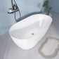 Modern 55" Oval Acrylic Bathtub