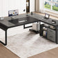 Modern L-Shaped Executive Desk
