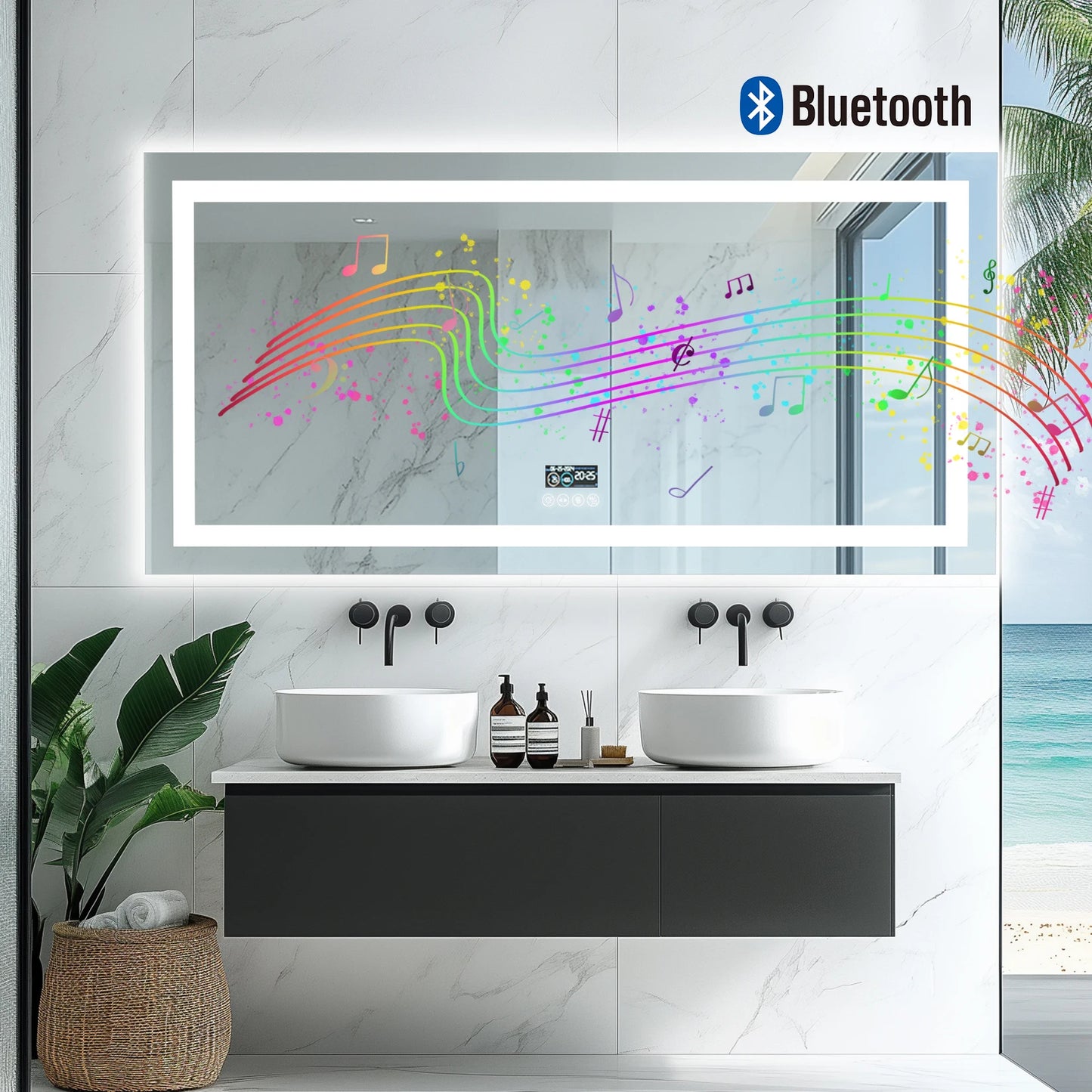 Smart Intelligent Technology Function LED Vanity Mirror