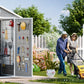 Resin Storage Shed with Floor, Window, and Double Lockable Doors