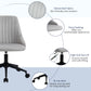 Velvet Upholstery Swivel Office Chair