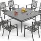 Square Metal Dining Set
