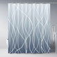 Modern Gradient Stripe Shower Curtain with Hooks