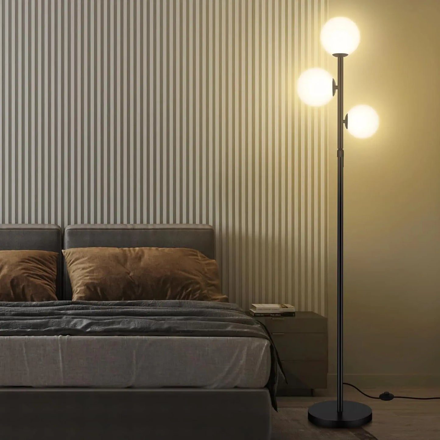 Mid Century Globe Floor Lamp