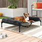Elevated Dog Bed with Cooling Breathable Mat and Soft Plush Mat