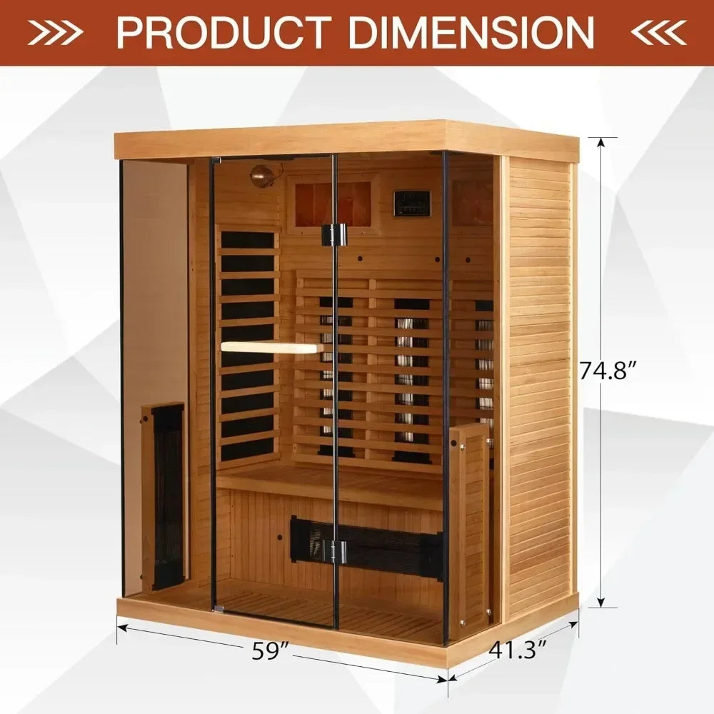 Full Spectrum Infrared Sauna with Resonance Speaker