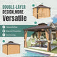 Gazebo with Curtain and Netting