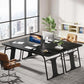 Modern Simple Executive Desk with Sturdy Metal Base