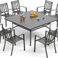 Square Metal Dining Set
