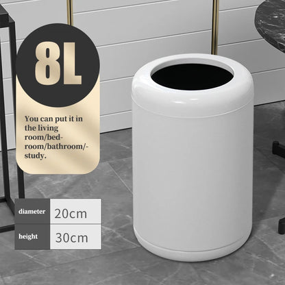 Minimalist Stainless Steel Waste Bin