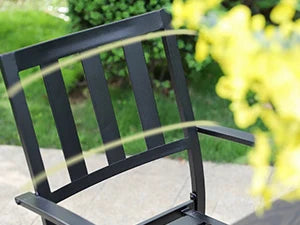 Square Metal Dining Set