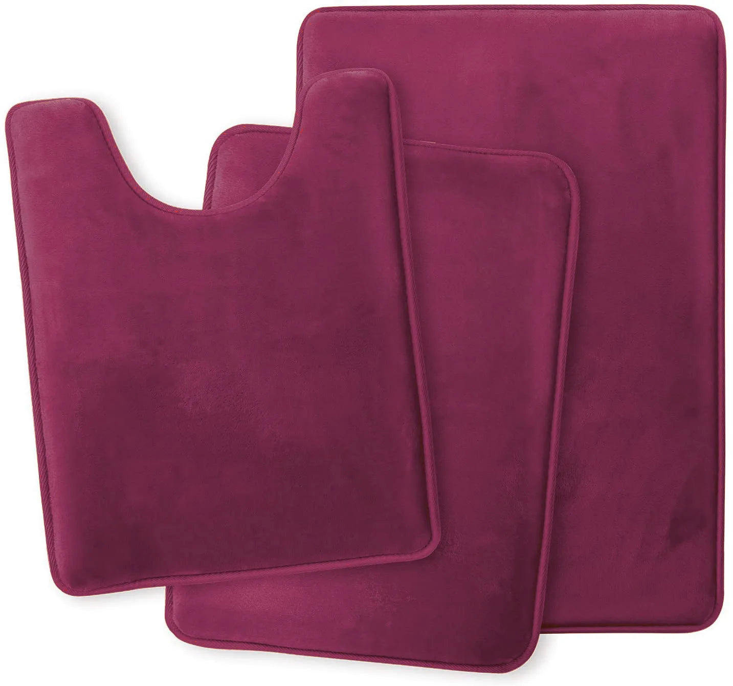 Non-Slip Velvet Bath Mat Set