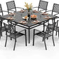 Square Metal Dining Set
