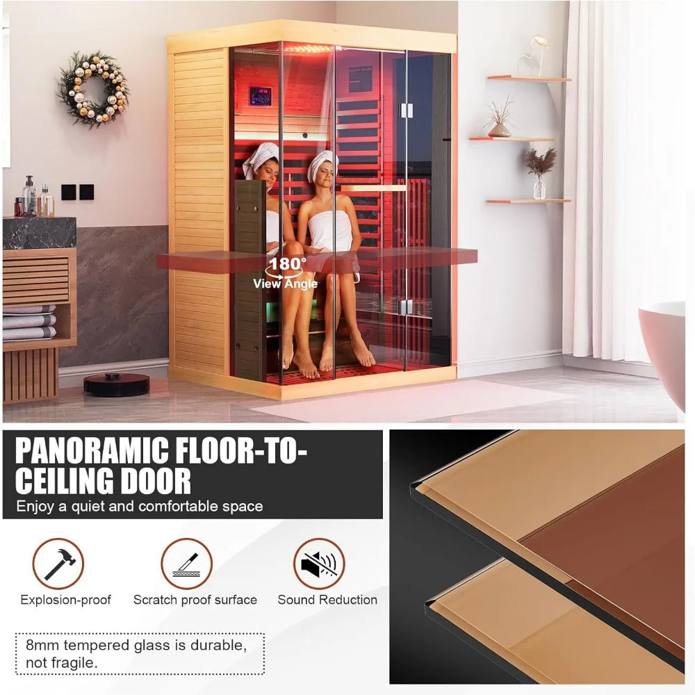 Full Spectrum Infrared Sauna with Resonance Speaker