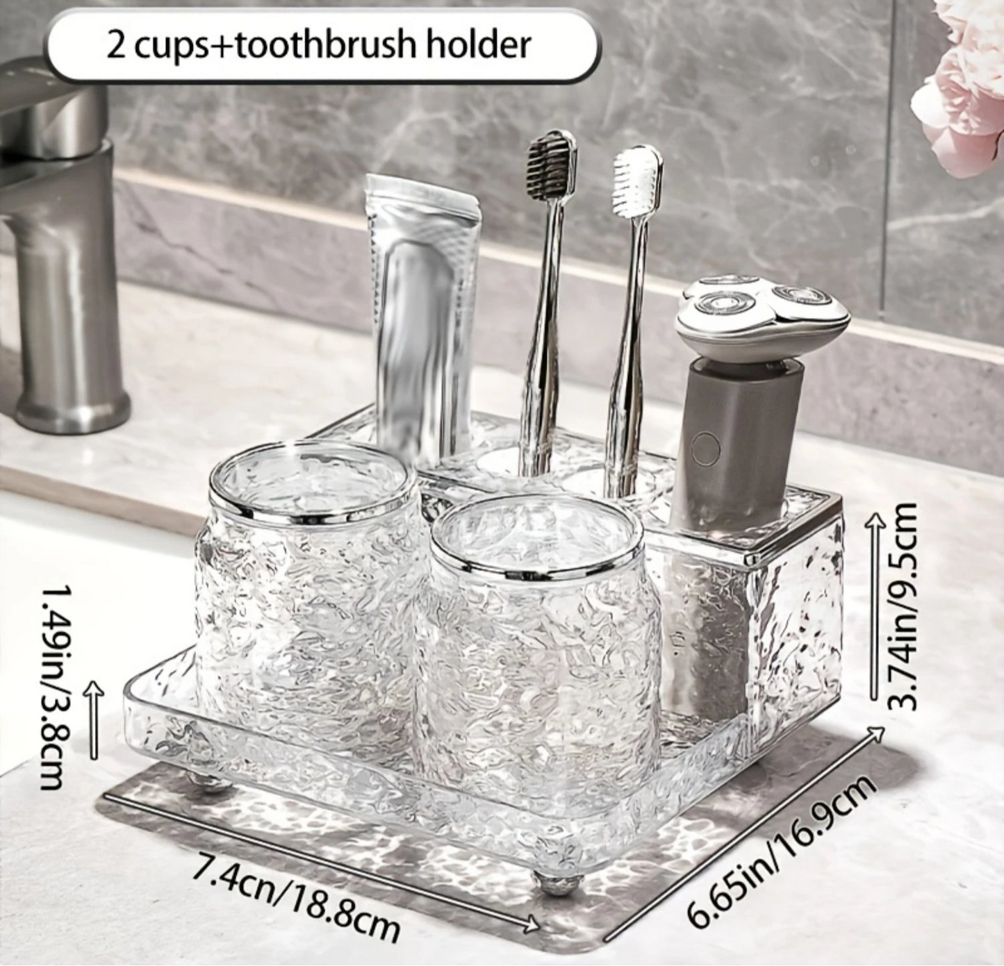 Sleek and Stylish Bathroom Essential Set