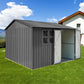 Metal Garden Sheds with Window and  Lockable Doors