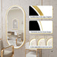Elegant Oval Gold Frame LED Vanity Mirror