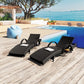 Wicker Chaise Lounge Chairs