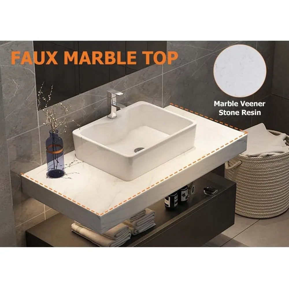 Modern 35'' Floating Bathroom Vanity with Sink