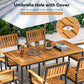 Acacia Wood Dining Table Set