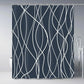 Modern Gradient Stripe Shower Curtain with Hooks