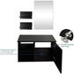 Modern 28" Wall Mounted Bathroom Vanities with Sink, Faucet, and Mirror, Full Set